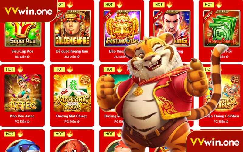 VVwin đem lại vô vàn trò chơi hấp dẫn