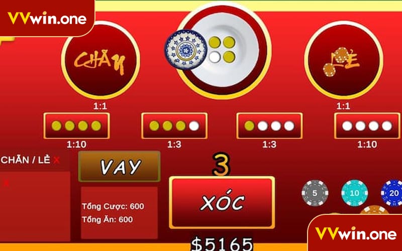 Hướng dẫn chơi xóc đĩa VVwin cho tân binh